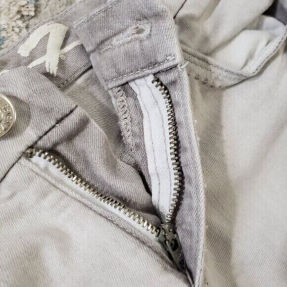 Seven7 Jeans High Rise Skinny Women's Light Grey Wash Size 28 - Picture 8 of 11